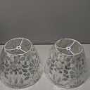 5" 9"  6.4" Spider Printed Floral Lampshades Set of 2 Small Bell,Art Deco Lamp Shades for Table Lamps & Wall Lamps, Modern Drum Lampshade Replacemnt, Barrel & Scallop Shade By GO&SO (Multi-Flower)