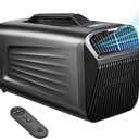 5200BTU Portable Camping Air Conditioner For Tent Outdoor and Indoor Use,Suitable For RV,Truck,Van and Car Airconditioning Cooling (Grey) (Gray)