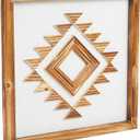 Okuna Outpost Wooden Southwest Geometric Wall Decor (13 x 13 Inches)
