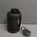 Half Gallon Water Bottle with 2-In-1 Straw Lid，Dishwasher Safe，Easy Clean，BPA-Free，Durable Solid No-Slip Handle for Gym，Work and Outdoor Sport