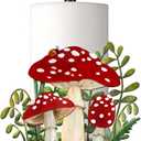 Hexagram Mushroom Decor Gifts Mushroom Kitchen Decor Rustic Home Bathroom Decor Farmhouse Paper Towel Holder Countertop Standing Cute Decorations Gifts for Christmas Housewarming