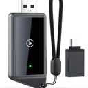 BILTRTE Wireless CarPlay Adapter for iPhone - Convert CarPlay Wired to Wireless, No Latency, Plug and Play, Compatible with iOS 10+ & OEM Wired CarPlay Cars