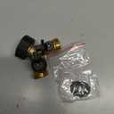 Biswing Garden Hose Splitter 2 Way, Heavy Duty Brass Connector Tap Splitter, Y Splitter 2 Valves with 2 Extra Rubber Washers