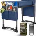 Garden Kneeler and Seat with Upgraded Wide & 3" Thick Kneeling Pad, Heavy Duty Garden Stool with 2 Large Tool Bags, Portable Bench for Weeding, Gardening Gifts for Women, Men, Seniors, Blue