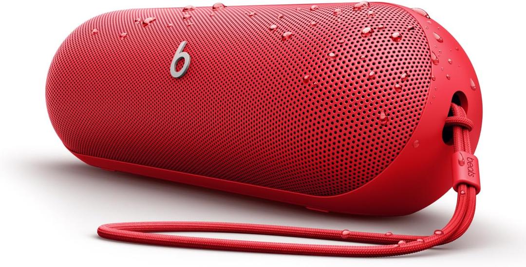 Beats Pill - Portable Bluetooth Speaker - Up to 24H Battery Life, Water Resistant, Bluetooth, Apple & Android Compatible, Seriously Loud Sound for Home, Outdoor and Travel  Statement Red