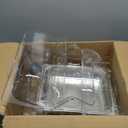 3 Tiered Ice Food Serving Tray Countertop Food Serving Display Container for Buffet Restaurant Party, with Clear Roll Top Cover, 12" L, 10" W and 6" H