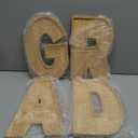 Bagrox Grad Charcuterie Letters Fillable,Wooden Grad Letters, Wood Charcuterie Letters, Fillable Letters for Food, Graduation Decorations