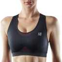 LP SUPPORT 235Z High Impact Sports Bras for Women - Workout, Gym, Yoga Bra for Ultimate Comfort & Support (Black, XL)