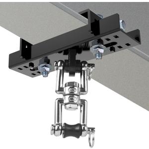 Punching Bag Hanger,Beam Clamp Heavy Bag Mount,Heavy Duty Holder for Boxing,Heavy Bag hangerStainless Steel Swivel Chain with Carabiner (3.5 to 5.5")
