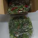 6PCS Christmas Candle Holder Rings Artificial Small Wreath Table Centerpieces Xmas Napkin Rings for Dinner Table Top Decor Christmas Decoration