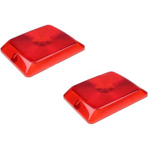 YIHETOP 2X Red Tail Light Lens 34-84-010 3484010 Compatible For Bargman 84 85 86 Series Replacement