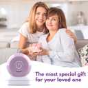 Mini Eye Massager Wand with 40 and 45, Eye Lift Wand, 2 in 1 Vibrating Facial Massager for Dry Eyes, Tired Eye Refreshment with Gentle Vibration, Electric Eye Massager Wand for Face Neck