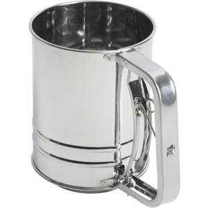 Oster Helmsdale 2 Cup Stainless Steel Flour Sifter for Baking for Crank Sifter