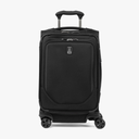 Travelpro Crew Classic Lightweight Softside Expandable Carry on Luggage, 8 Wheel Spinner Suitcase, Men and Women, Carry On 21-Inch, Black