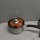 TeamFar Saucepan with Lid, 2 qt Sauce Cooking Pot Milk Pan Stainless Steel, Professional with Long Heatproof Handle for Home Kitchen Restaurant, Healthy & Non Toxic, Multi-use & Dishwasher Safe