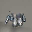 1/2 Air Hose Fittings Set, High Flow 2PCS I/M Industrial Type Coupler with 1/2 FNPT, 3PCS Plugs with 1/2 NPT, 5PCS Steel Air Compressor Accessories Quick Connect Fittings 300PSI