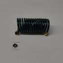 Lightweight EVA Coil 15 ft Garden Hose with 1/2" GHT Solid Brass Fittings, Water Hose with Brass Connectors (15FT, Green)