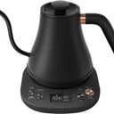 Mecity Electric Kettle Gooseneck Pour Over Kettle 1 Temperature Control Quick Heating Water Boiler for Coffee & Tea & Formula Auto Shut Off Tea Kettle 1200 Watt, 0.8L, Matt Black, Barista Edition