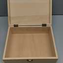 arricraft 1 Pc Wood Memory Keepsake Box, Forever and Always Memory Box with Hinged Lids Infinite Love Keepsake Chest for Wedding Anniversary Photo Letter Storage Valentine's Day Gift 9.6x7.6x4inch