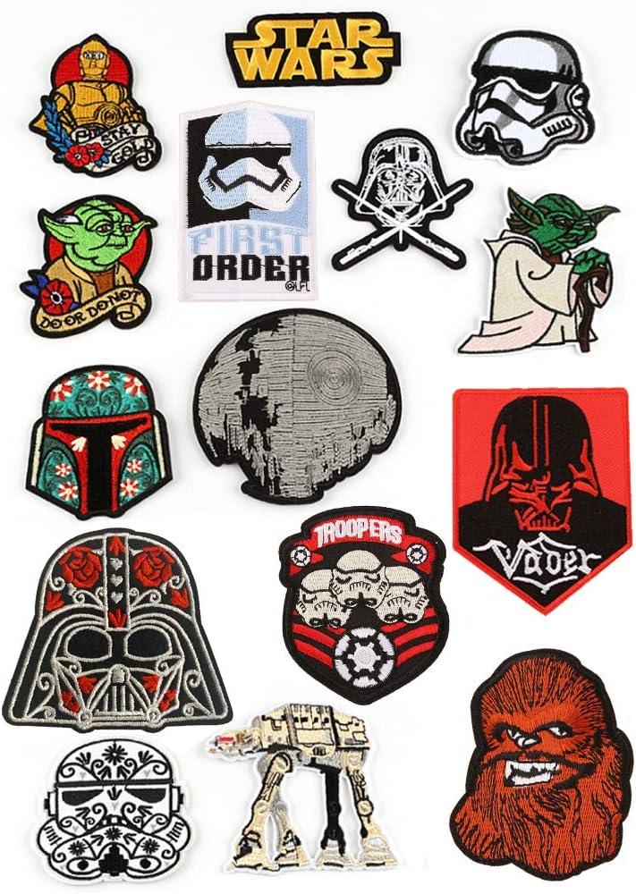 15 Pieces of Embroidered Patch Jackets, Backpacks, and Jeans Suitable for Planets and Wars. Appliqud Decorative Patches Embroidered On Clothes
