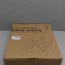 Snow Shovel for Driveway Stairs Decks Garage Snow Removal with Telescopic 52-59 inch Long Handle Lightweight Household Snow Shovel for Soft and Light Snow Removal (16 inch Wide)