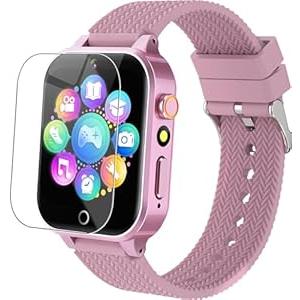 Kids Smart Watches Girls Age 312 with 26 Puzzle Games HD Video Camera Touchscreen Music Player Learning Cards Storybook Pedometer Metal Case Kids Watch Toy Birthday Gifts Include 2 Screen Protector