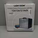 Lightdow 12"x12"x12" Photo Studio Light Box Photography with Desktop Tripod & 120 LEDs (CRI>95), 6 Backdrops - Portable/Dimmable Folding Shooting Tents for Toys/Jewelry/Watches/Cosmetics