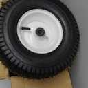 GICOOL 13x5.00-6 Rubber Lawn Mower Tire and Wheel, 2 Pcs Replacement 13x5-6nhs Riding Mowers Lawn Pneumatic Tire with Bearing Bore 3/4" & 5/8", 3" - 4.5" Centered Hub