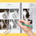 Drawing Sketchbook,This is Not A Sketchbook, It's an Art Class, A Painting Art Book About How to Draw, Spiral-Bound Workbook Interactive Coloring Book for The Aspiring Artist
