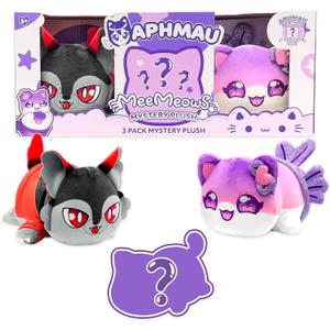 Aphmau 6 MeeMeow Plush 3-Pack, Friends Surprise Box That Includes 2 Friends + 1 Exclusive Mystery, Official Merch