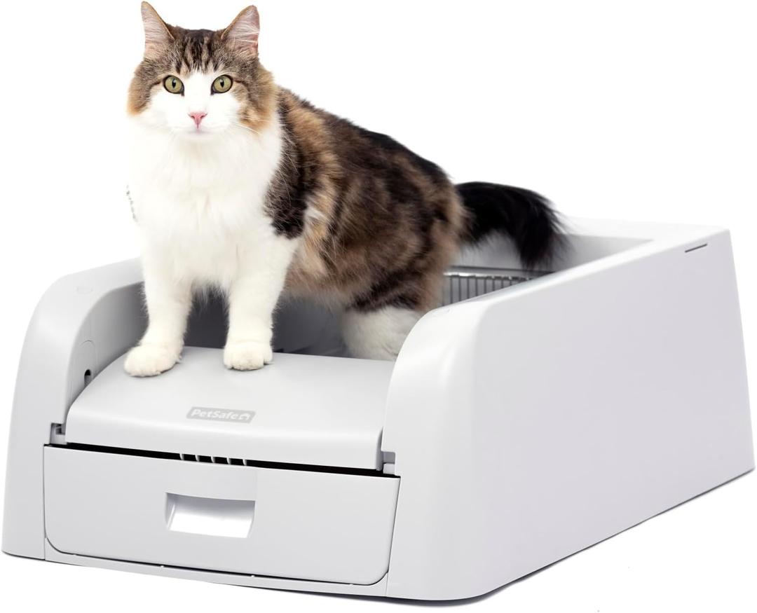 PetSafe ScoopFree Clumping Self-Cleaning Litter Box for Clumping Litter Superior Odor Control for Single and Multi-Cat Households
