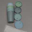 Grow Forward Bamboo Kids Cups with Lids and Straws - 10oz Drinking Cups for Kids with Childproof Twist Lids & Silicone Straws - Eco Friendly, BPA Free, Non Toxic & Dishwasher Safe - Rainforest