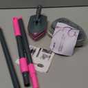 NEWE Shower Cleaner Brush, Tub Tile Scrubber with Telescopic Long Handle 60 inches, 4 Scrub Heads for Cleaning Bathroom Bathtub Floor Baseboard Sink Kitchen Toilet (Grey Red)