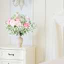 LYLYFAN Babys Breath Artificial Flowers,18 Pcs Gypsophila Faux Flowers for Wedding Party Home Garden Decoration White
