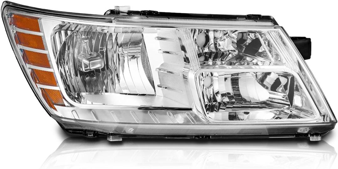 WEELMOTO for 2009-2020 DODGE JOURNEY Headlights Assembly Replacement for 09 10 11 12 13 14 15 16 17 18 19 20 DODGE JOURNEY Passenger Side Right