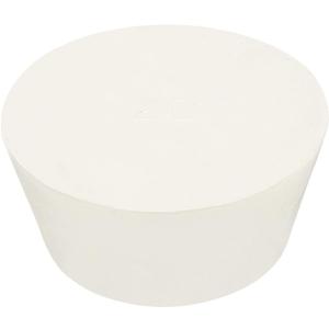uxcell Tapered Shaped Solid Rubber Stoppers 92mm to 118mm, 1 Pcs Lab Rubber Plugs for Sealing, Test Tubes, Flasks, White