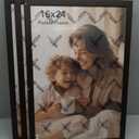 16x24 Picture Frame Set of 3, Black Wood Grain 16x24 Frames for Horizontal and Vertical Wall Mounting (3 pack,Black)