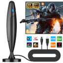 Indoor/Outdoor TV Antenna Long-Range HD Supports 4K 1080p for Smart TV Channels