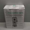 CASABREWS 5418 PLUS Espresso Machine 20 Bar, Compact Espresso Maker with Steam Milk Frother, Stainless Steel Coffee Machine with 34oz Detachable Water Tank for Cold Brew, Cappuccino, Silver