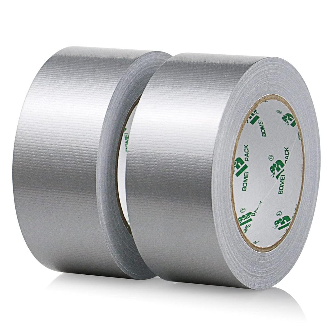 2 Pack Duct Tape Heavy Duty,9 Mil Thickness,2 Inches x 30 Yards,Strong Industrial Strength,Flexible,No Residue,Waterproof and Tear by Hand,Multi-Use for Indoor & Outdoor Repairs (Silver)