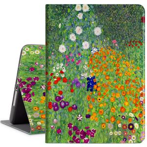 Vimorco iPad Case 6th/5th Generation 2018/2017, iPad 9.7 Inch Cover for iPad 6th/5th Case Generation, Adjustable Angle, Auto Wake/Sleep, iPad Air 2 / Air Cover Folio Stand Cover (Flower Garden)