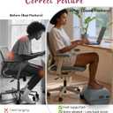 Heated Foot Rest for Under Desk at Work, Foot Stool with Vibration Massage, 2 Heat Levels, Ergonomic Memory Foam Feet Warmer Heater