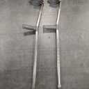 Medline Aluminum Forearm Crutches, Adult, Cuff Size 4", Pack of 2 (Adult, 5'0" - 6'2")