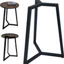 Metal Round Table Legs 16 Inch Coffee Table Legs,Black Iron Legs for Dining Furniture Legs