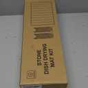 2-in-1 Stone Drying Mat Kit  Faucet Mat for Kitchen Sink & Drying Stone for Countertop, Quick Dry Diatomaceous Earth Dish Mat Set, Foldable & Non-Slip for Dishes & Bottles (Gray White)