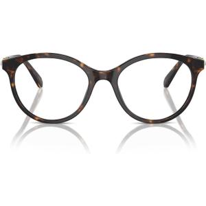 Swarovski Women's Sk2019 Round Prescription Eyewear Frames (Dark Havana/Demo Lens)