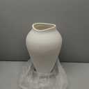 White Ceramic Vase - Large 13.6 Inch Tall Floor Vase for Centerpieces, Farmhouse Flower Vases, Rustic Minimalist Home Decor for Living Room, Enterway, Wedding (Sandstone White)