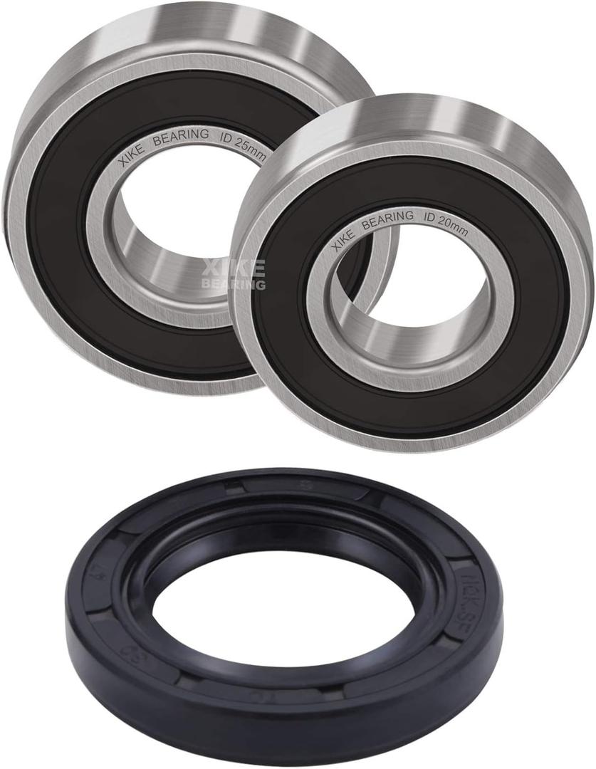 XiKe 1 Set Golf Cart Front Axle Bearings and Seal Kit, Compatible Yamaha 93306-204X0, 93306-005Y3, 93101-24822, G2/8/9/11/14/16/19/20/21/22/29 - One Side.