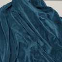 H.VERSAILTEX Armless Accent Chair Covers Thick Velvet Armless Chair Slipcovers High Stretch Chair Covers for Living Room Hotel Machine Washable Furniture Protector with Elastic Bottom, Dark Teal