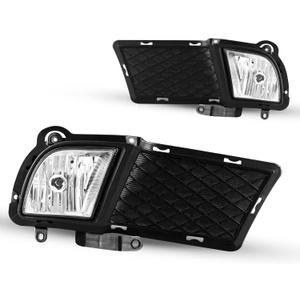 Fog Lights compatible for Kia Forte Sedan 2010 2011 2012 Driver Passenger Replacement Lamps Assembly